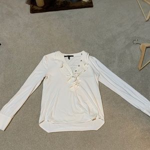 White House Black Market white blouse